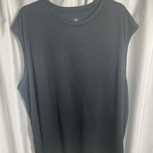 HB Men’s Big and Tall Size 2XL Black Sleeveless Top Athletic